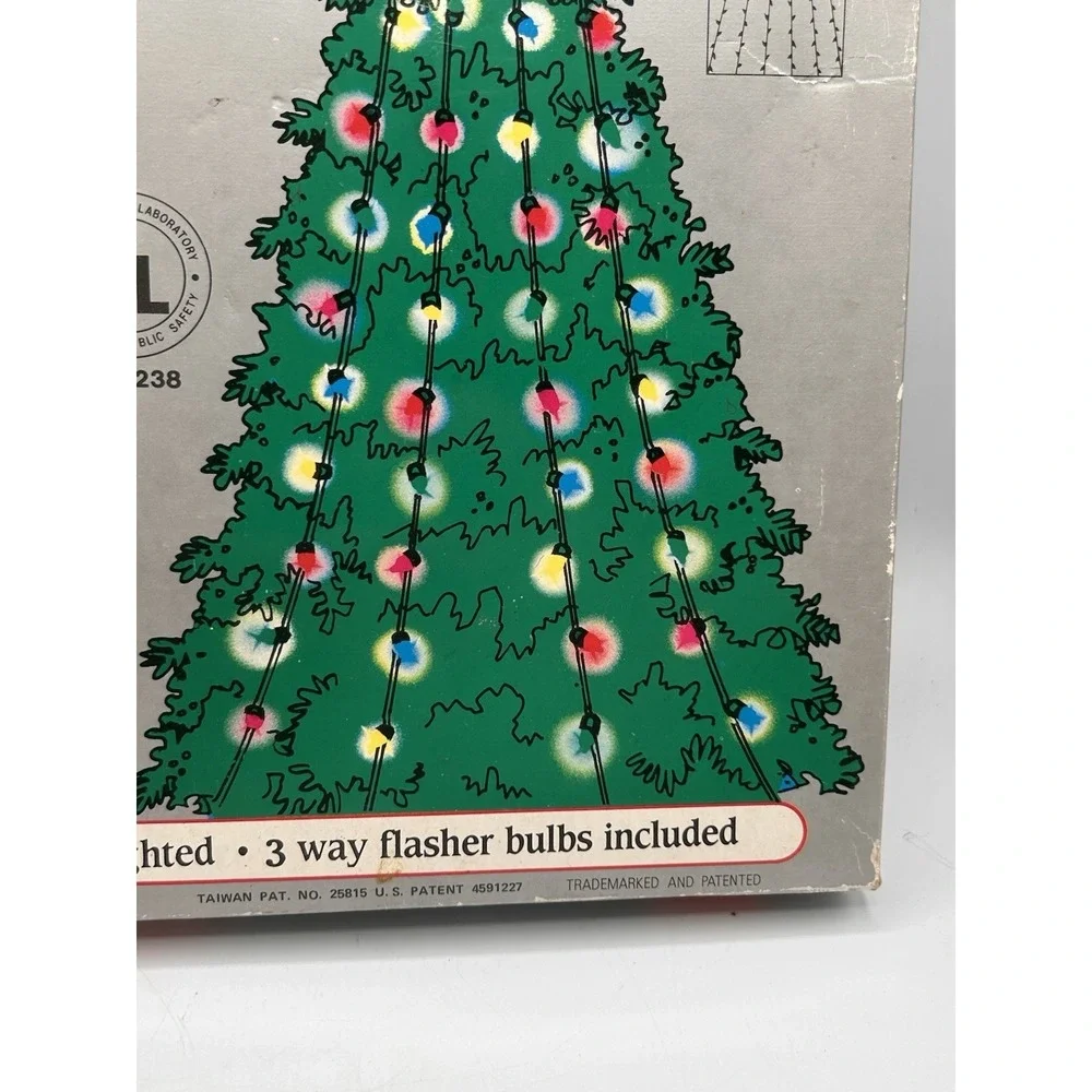 Vintage Merry Go Lights Christmas Tree Lights Miniature Bulb 108 Light Set